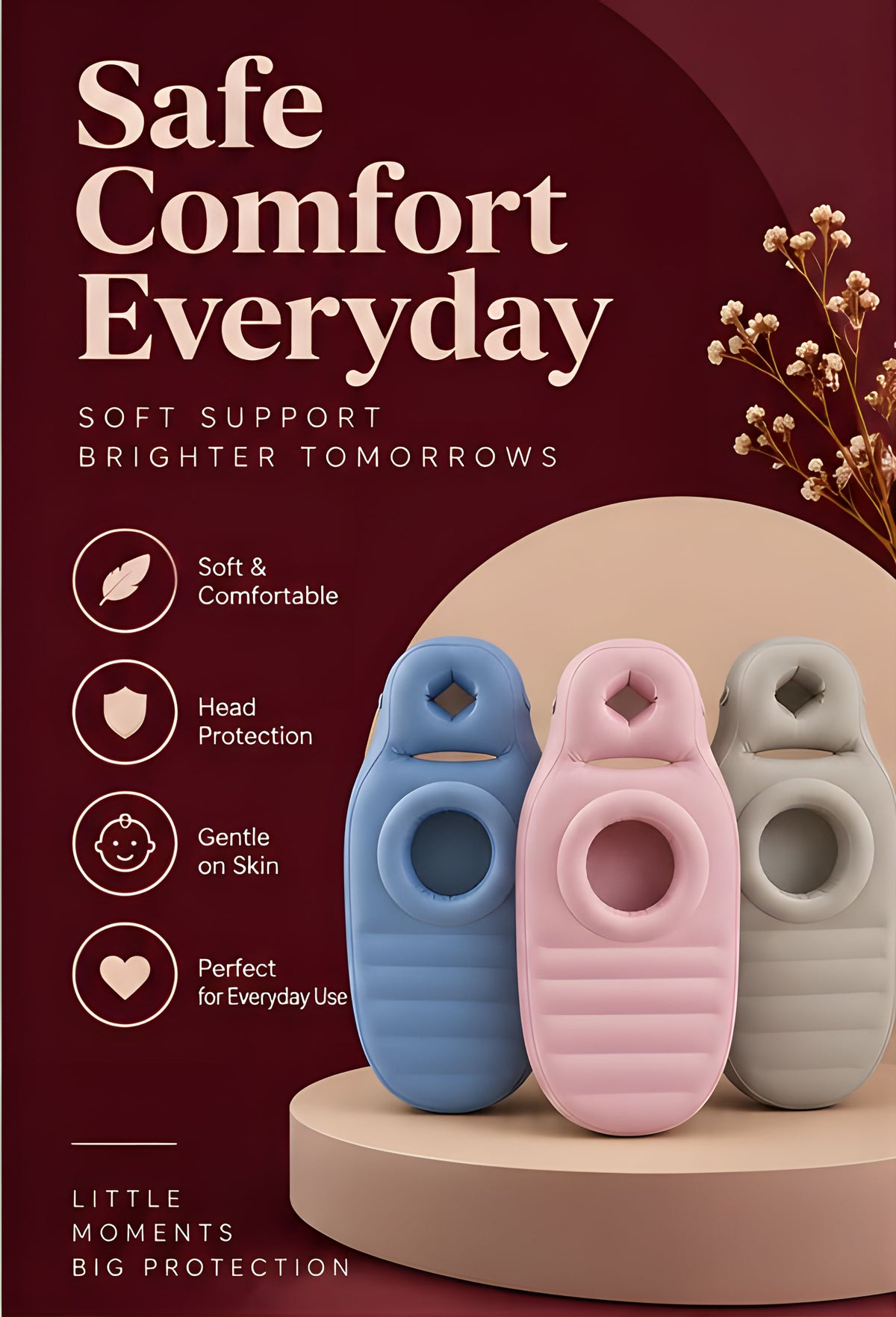 The Vega Inflatable Maternity Mattress O-Shaped Air Cushion - Landing Image 1