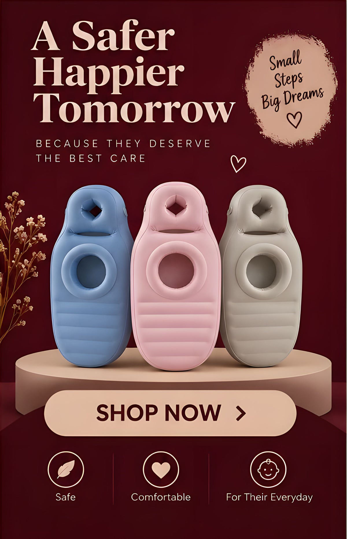 The Vega Inflatable Maternity Mattress O-Shaped Air Cushion - Landing Image 4