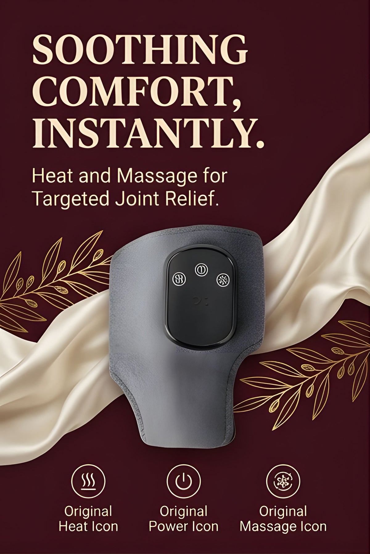 The Vega Electric Heating Ankle Protector with Vibration Massage and Graphene Technology - Landing Image 2
