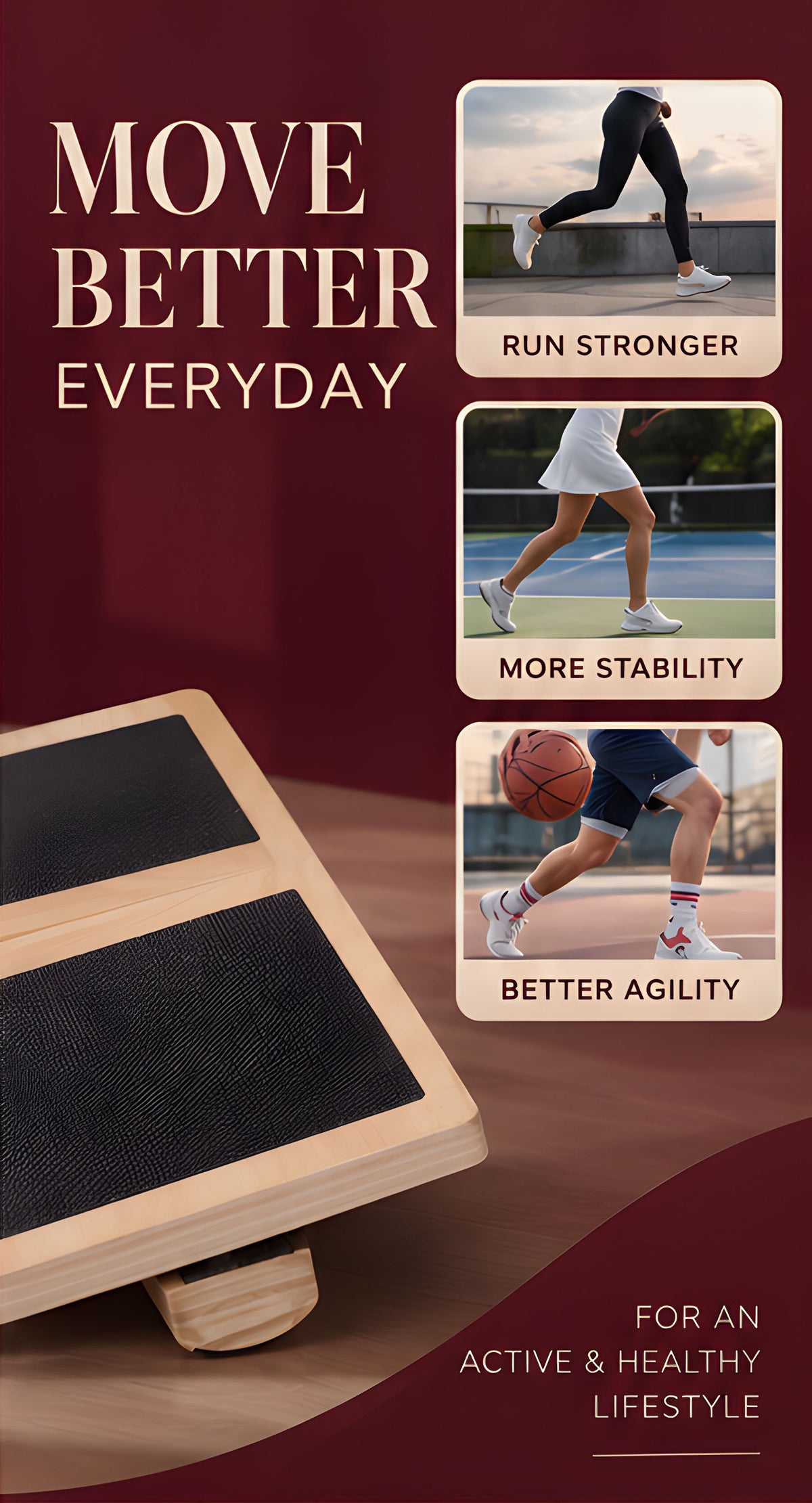 The Vega Ankle Balance Board - Landing Image 2