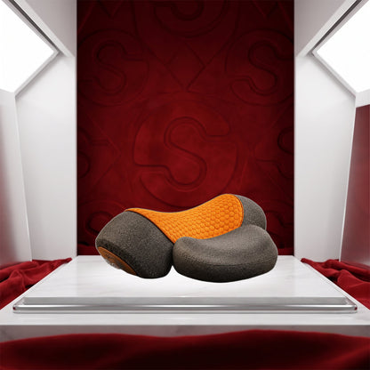 The Vega Adjustable Heating Massage Neck Pillow with Memory Foam