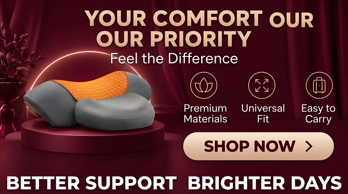 The Vega Adjustable Heating Massage Neck Pillow with Memory Foam - Landing Image 4