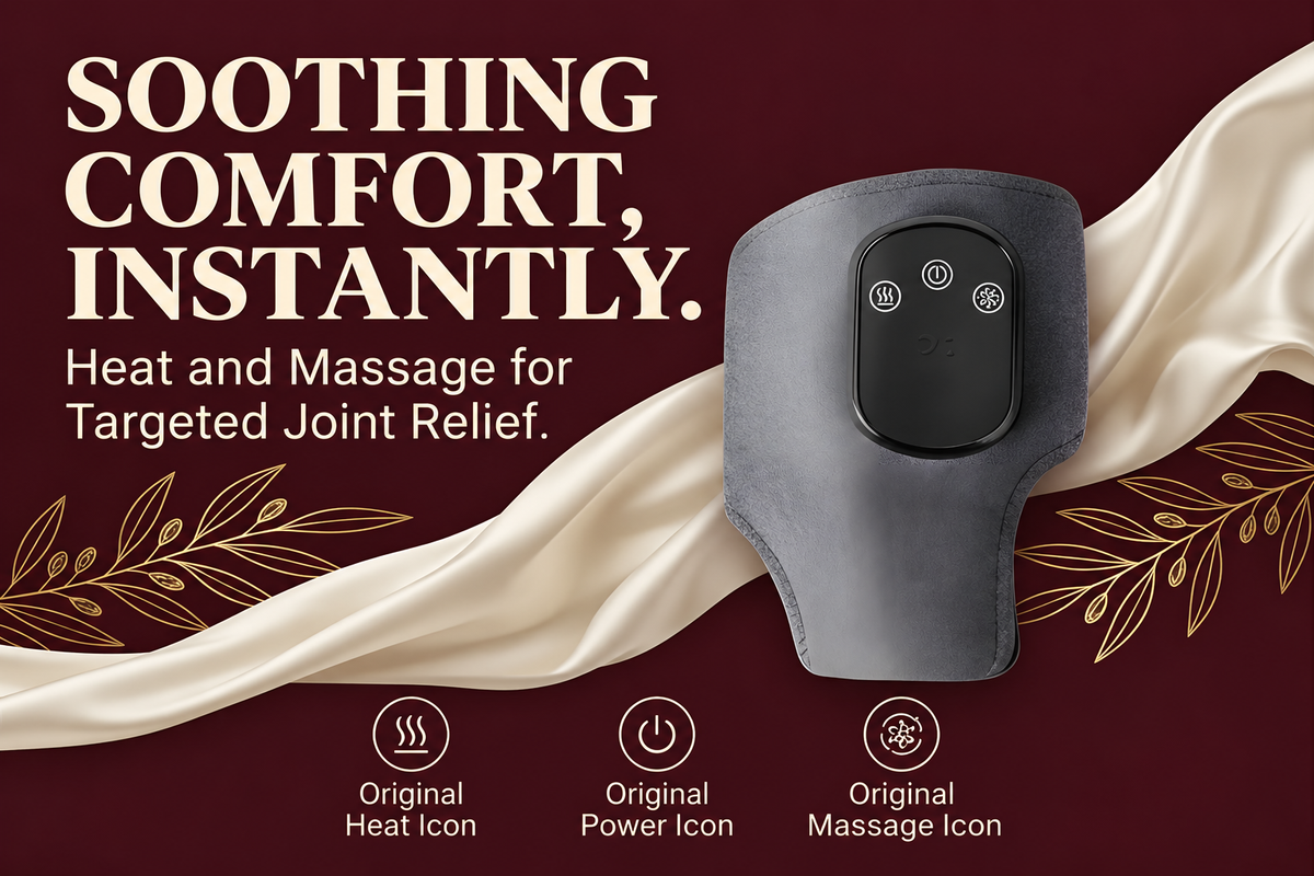 The Vega Electric Heating Ankle Protector with Vibration Massage and Graphene Technology - Landing Image 1