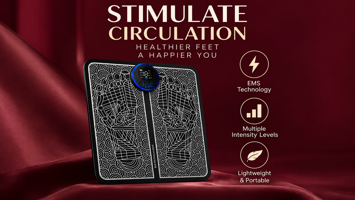 The Vega EMS Foot Massage Pad with Pulse Technology - Landing Image 1
