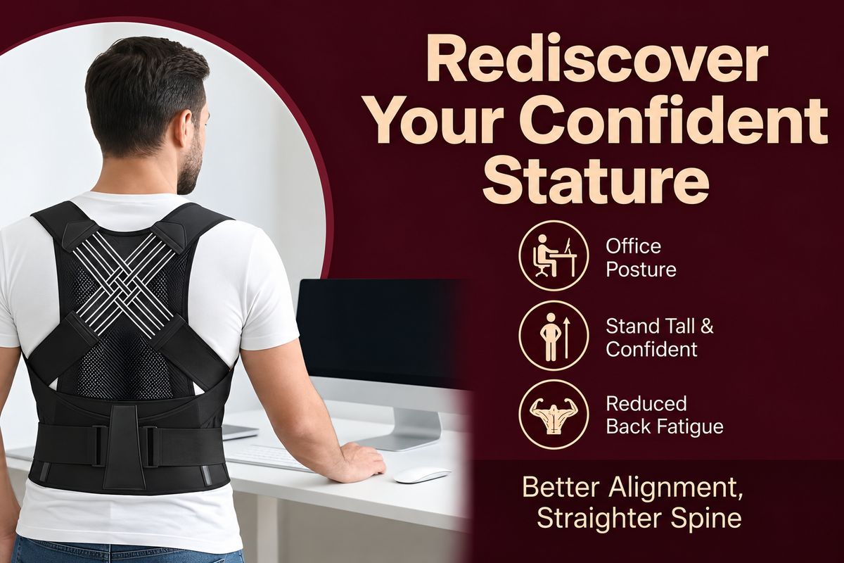 The Vega Posture Corrector for Shoulder and Back Support - Landing Image 2
