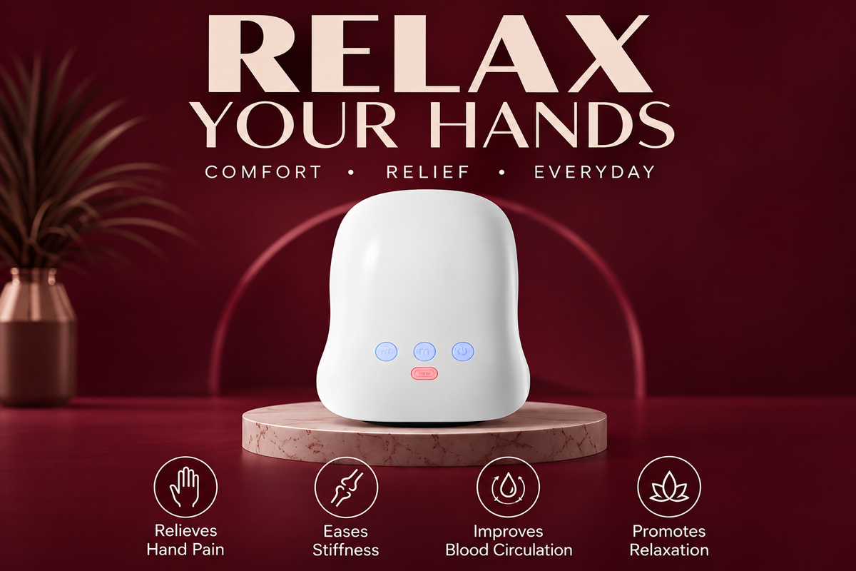 The Vega Hand Massager with Heating and Air Wave Technology - Landing Image 2