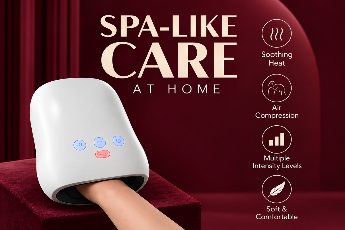 The Vega Hand Massager with Heating and Air Wave Technology - Landing Image 4