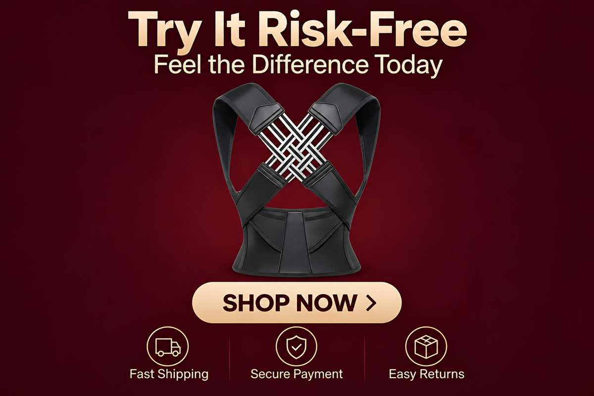 The Vega Posture Corrector for Shoulder and Back Support - Landing Image 1
