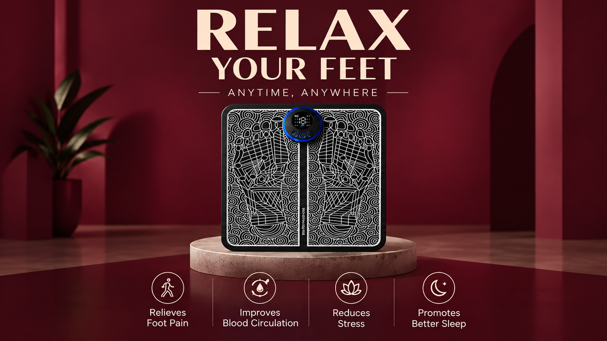 The Vega EMS Foot Massage Pad with Pulse Technology - Landing Image 3